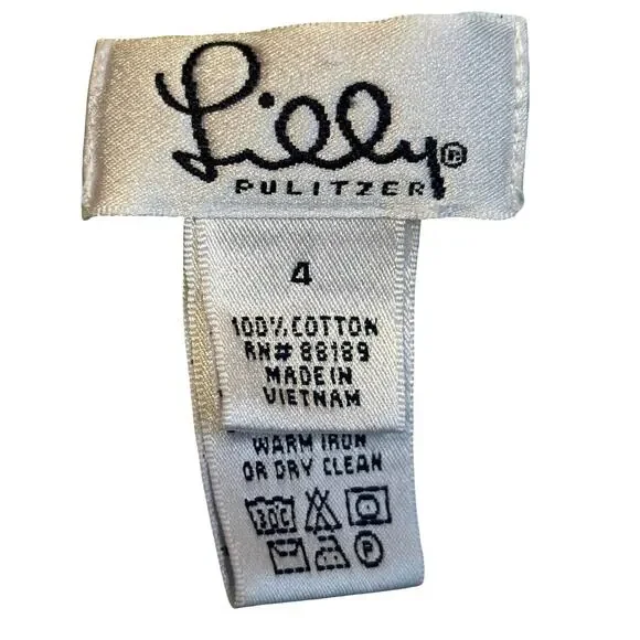 Vintage Lilly Pulitzer Patchwork Halter Mini Dress Size 4 - Picture 4 of 5